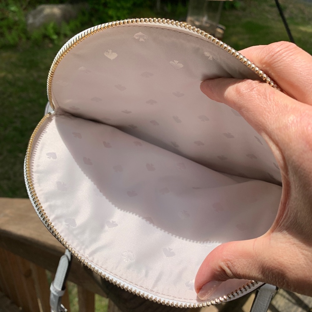 Authentic Kate spade leather/canvas flap crossbody - Picture 11 of 14